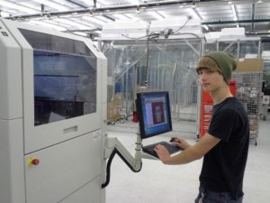 ASE intern Jonah at HP, Summer 2015